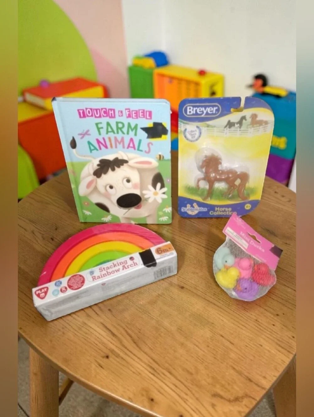 NWT Toddler & Kids Toy Bundle Breyer Horse Rainbow Stacker Book